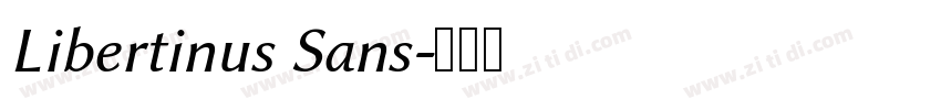 Libertinus Sans字体转换